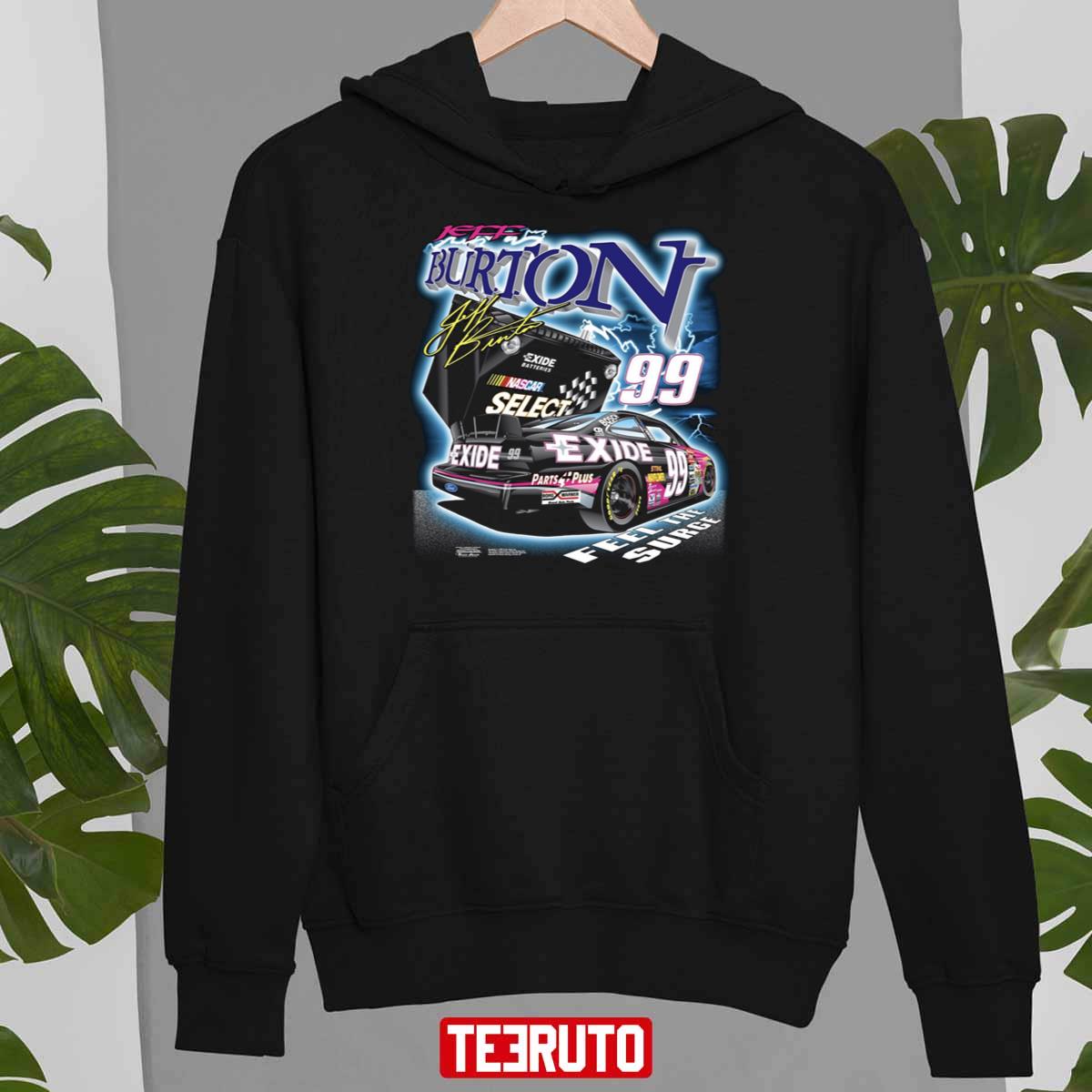 Jeff Burton Car Racing Exide Unisex Hoodie