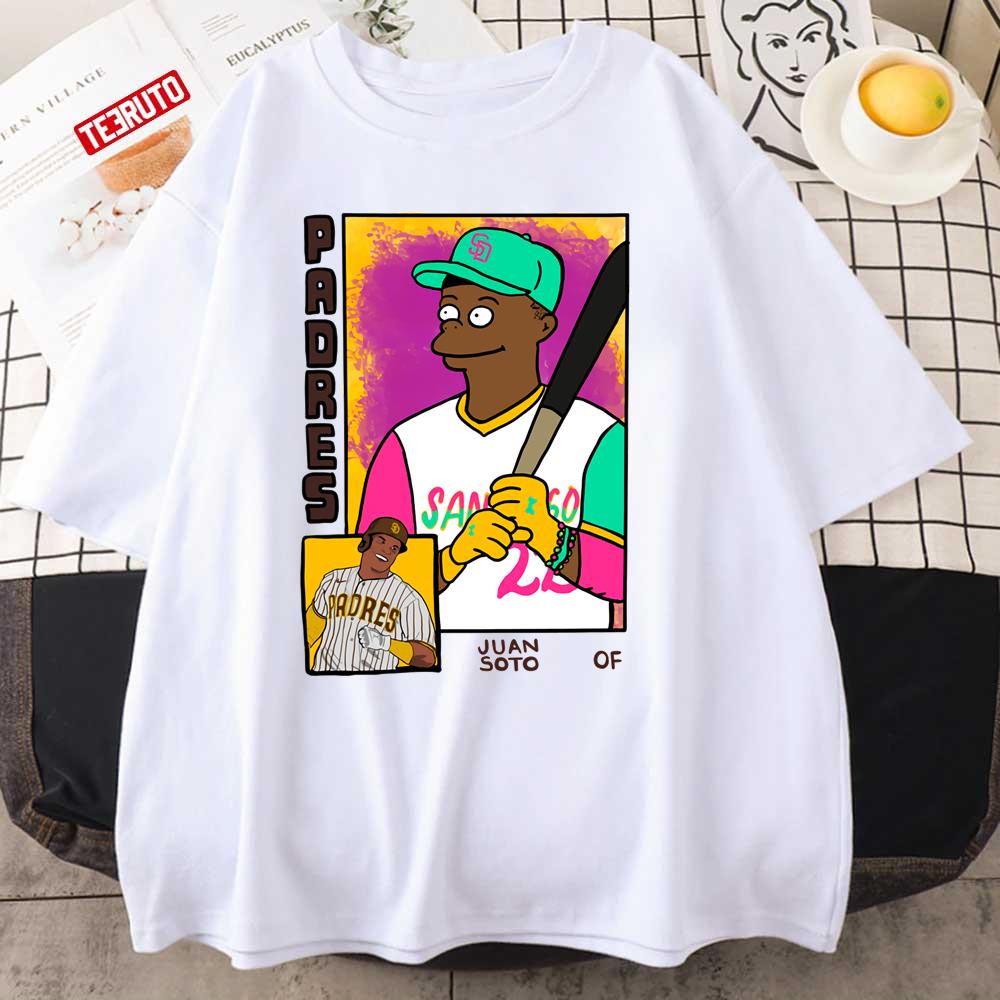 Juan Soto 22 Baseball Card Funny The Simpsons Design Unisex