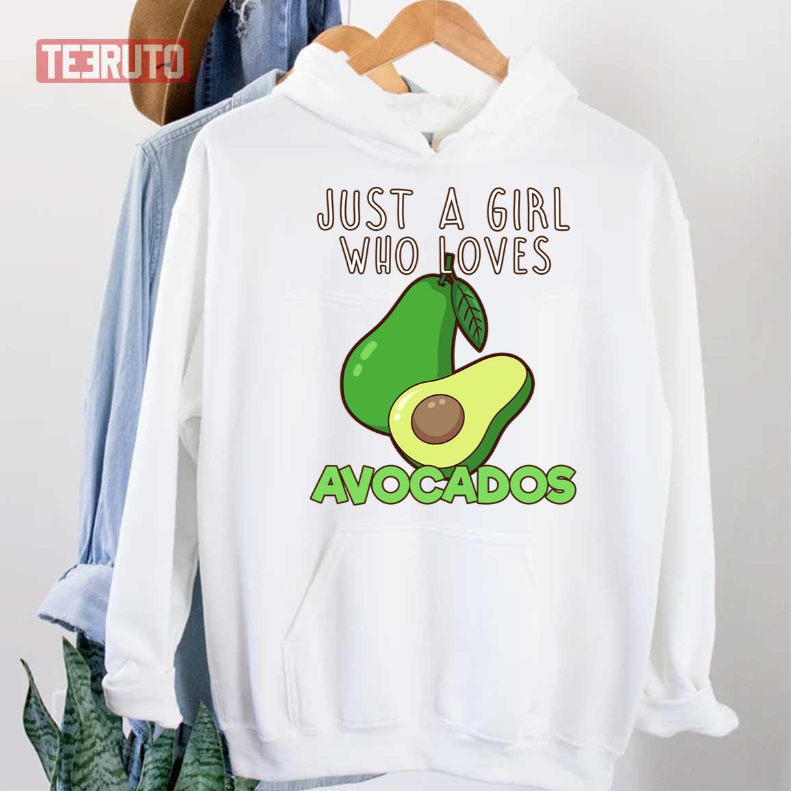 Just A Girl Who Loves Avocados Unisex Hoodie