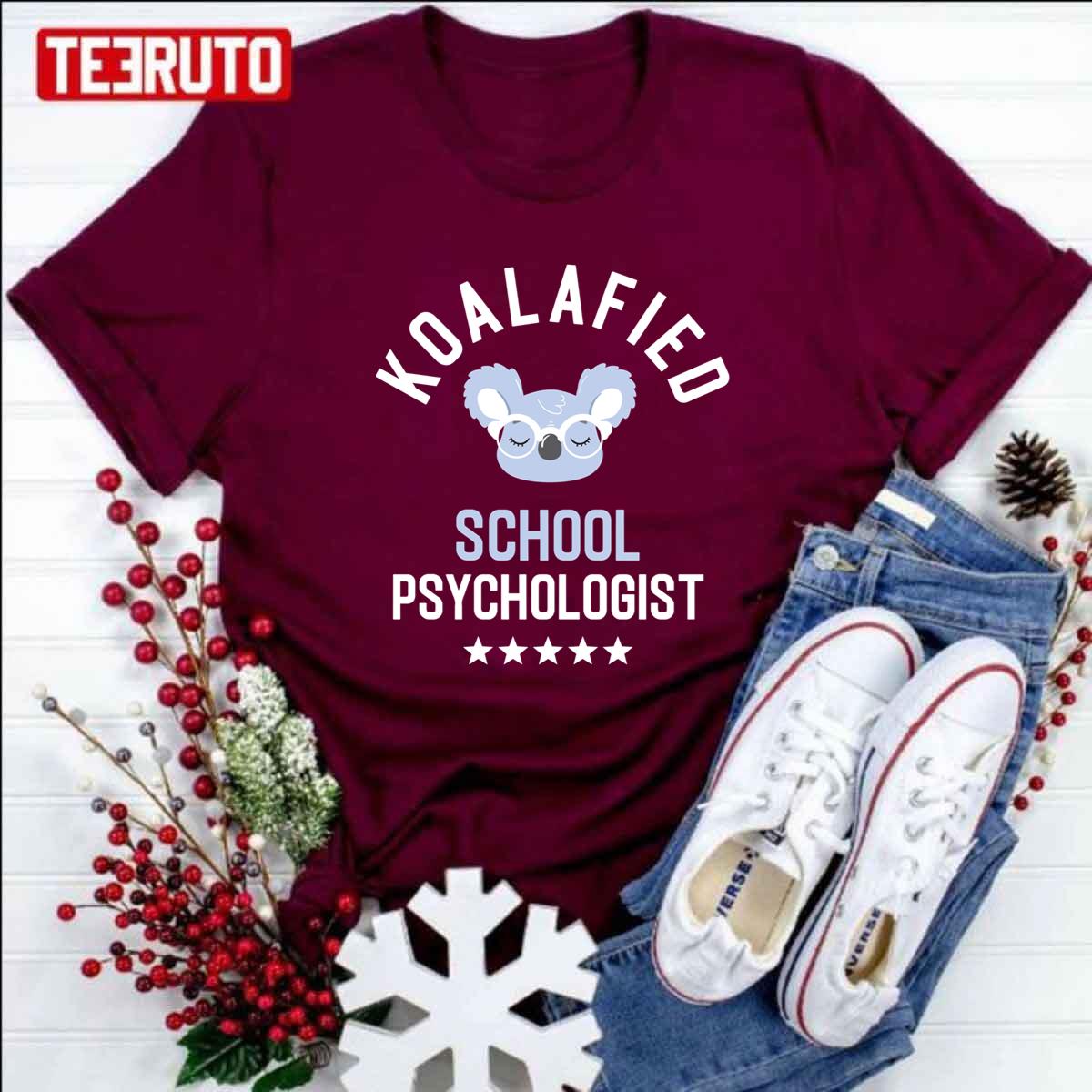 Koalafied School Psychologist Funny Gift Idea For School Psychologists Unisex Sweatshirt