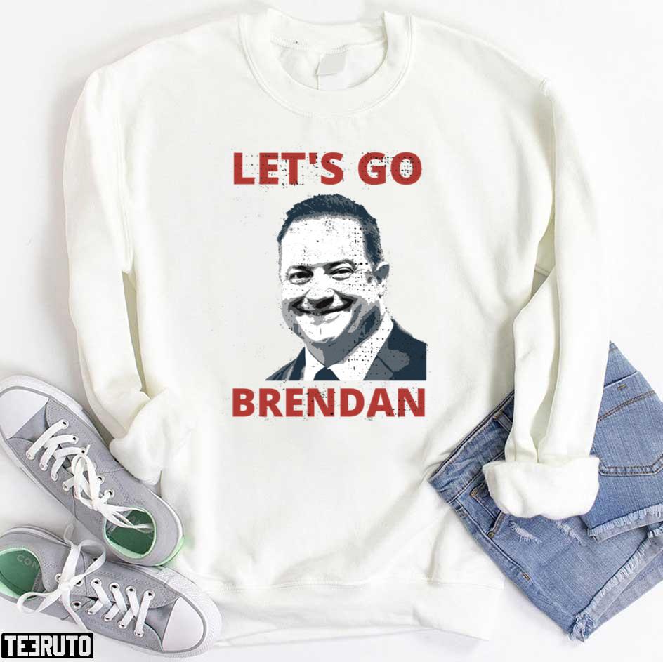 Let’s Go Brendan Fraser Let’s Go Brandon Joe Biden Parody Design Unisex Hoodie