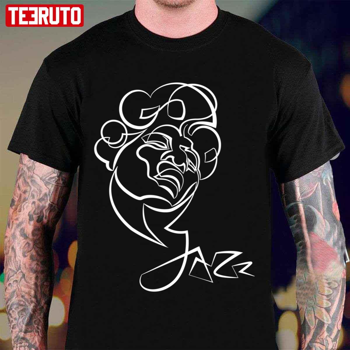 Linear Portrait Of Jazz Singer Ella Fitzgerald Unisex T-Shirt