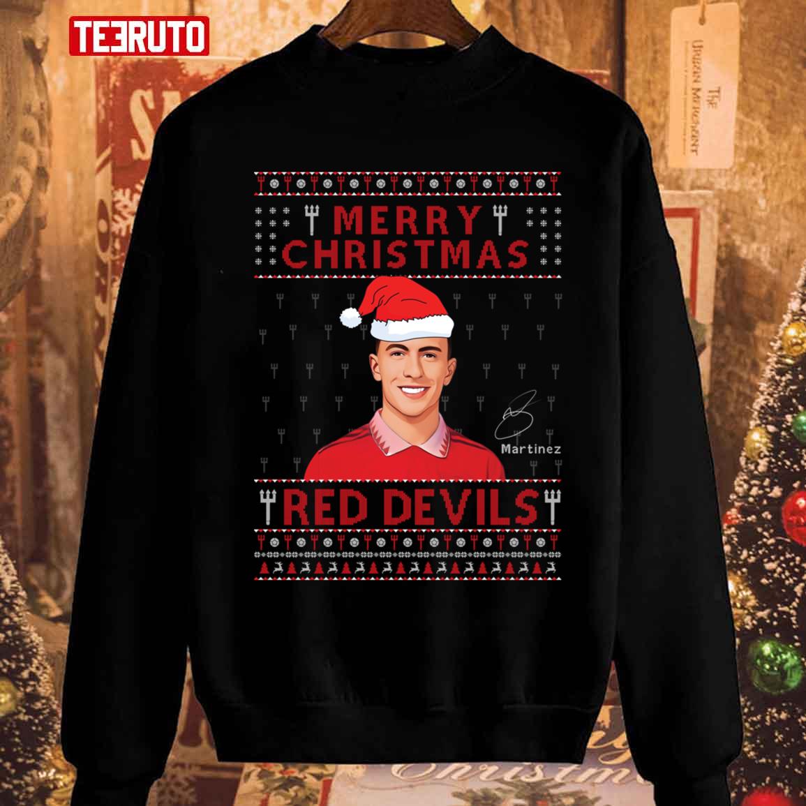 Lisandro Martinez Manchester United Merry Christmas Red Devils Unisex Sweatshirt