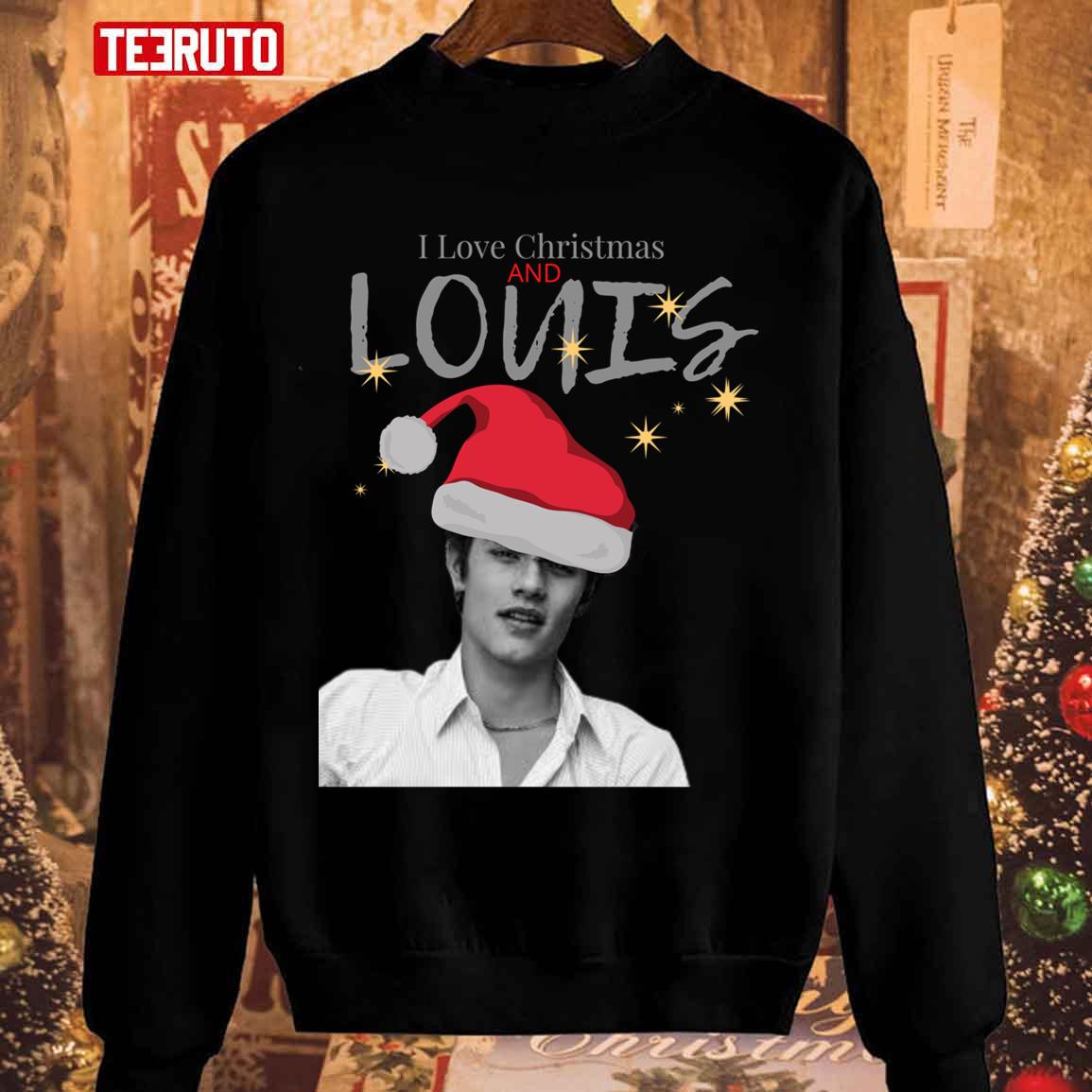 Louis Partridge Christmas Design Unisex Sweatshirt