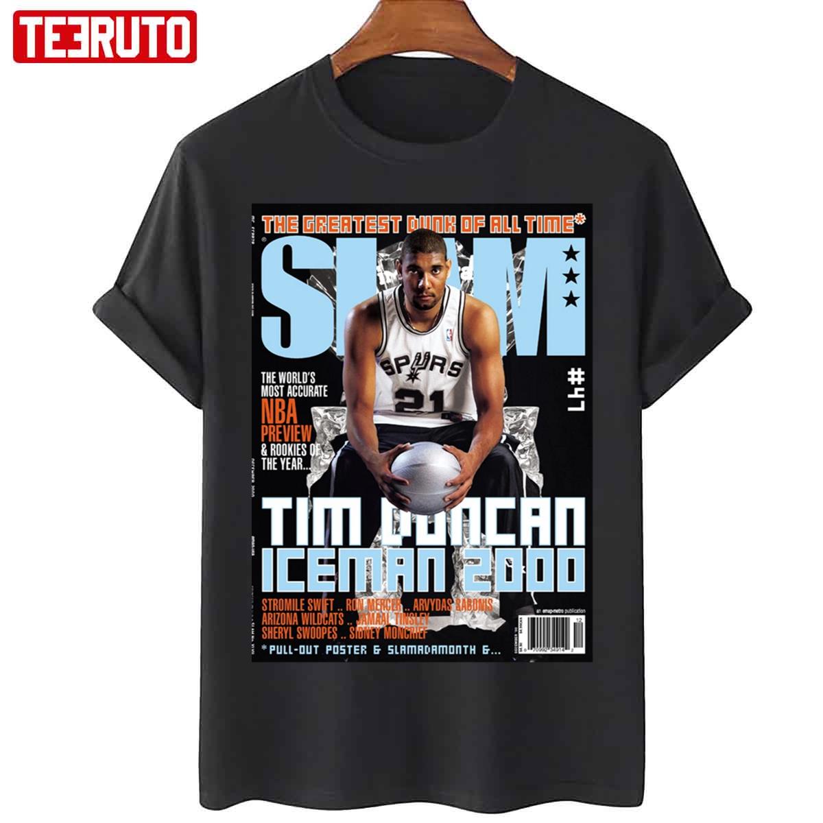 Mag Cover Tim Duncan Vintage Slam Unisex T-Shirt - Teeruto