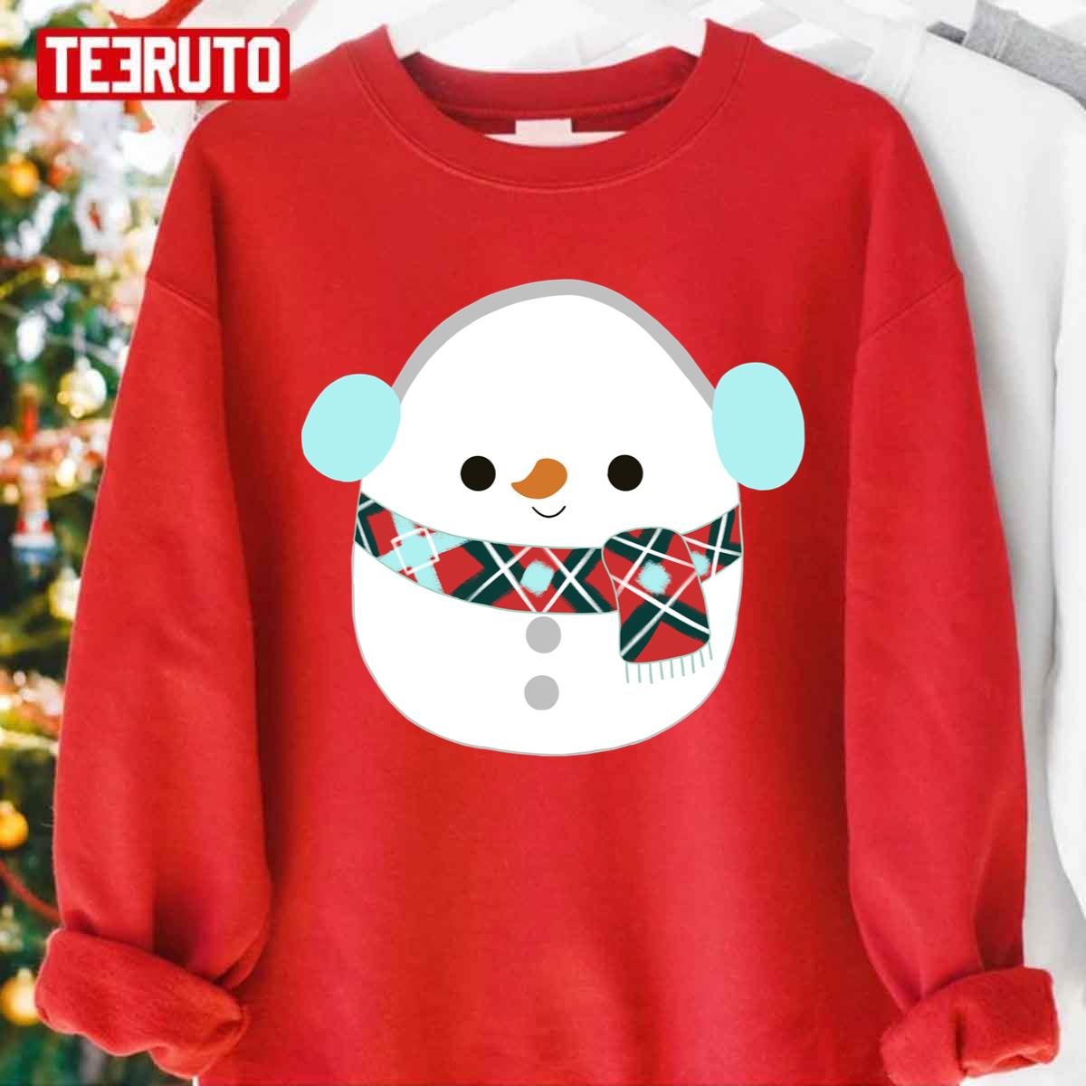 Manny Christmas Squishmallow Snowman Unisex Sweatshirt