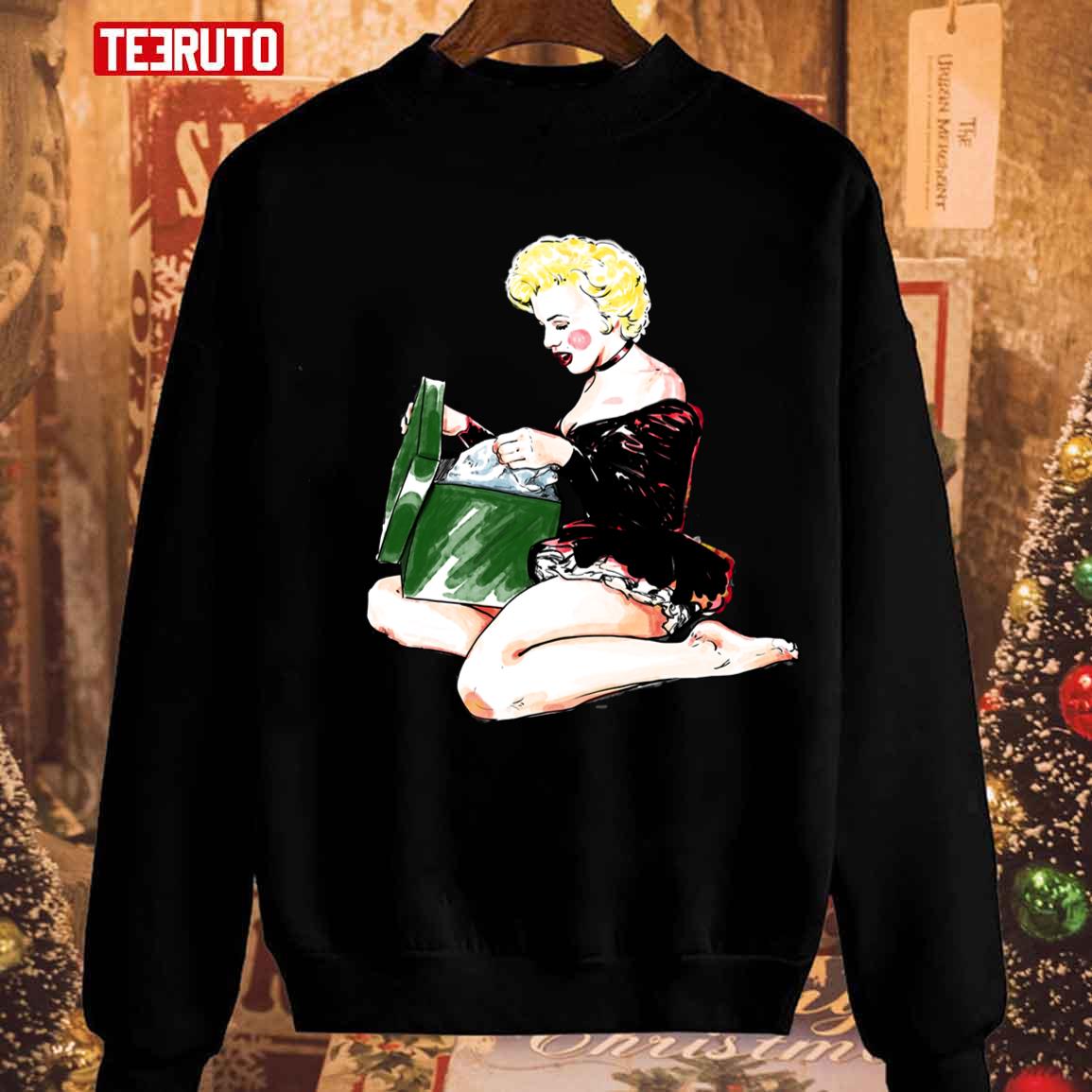 Marilyn Monroe Christmas Present Unisex Sweatshirt