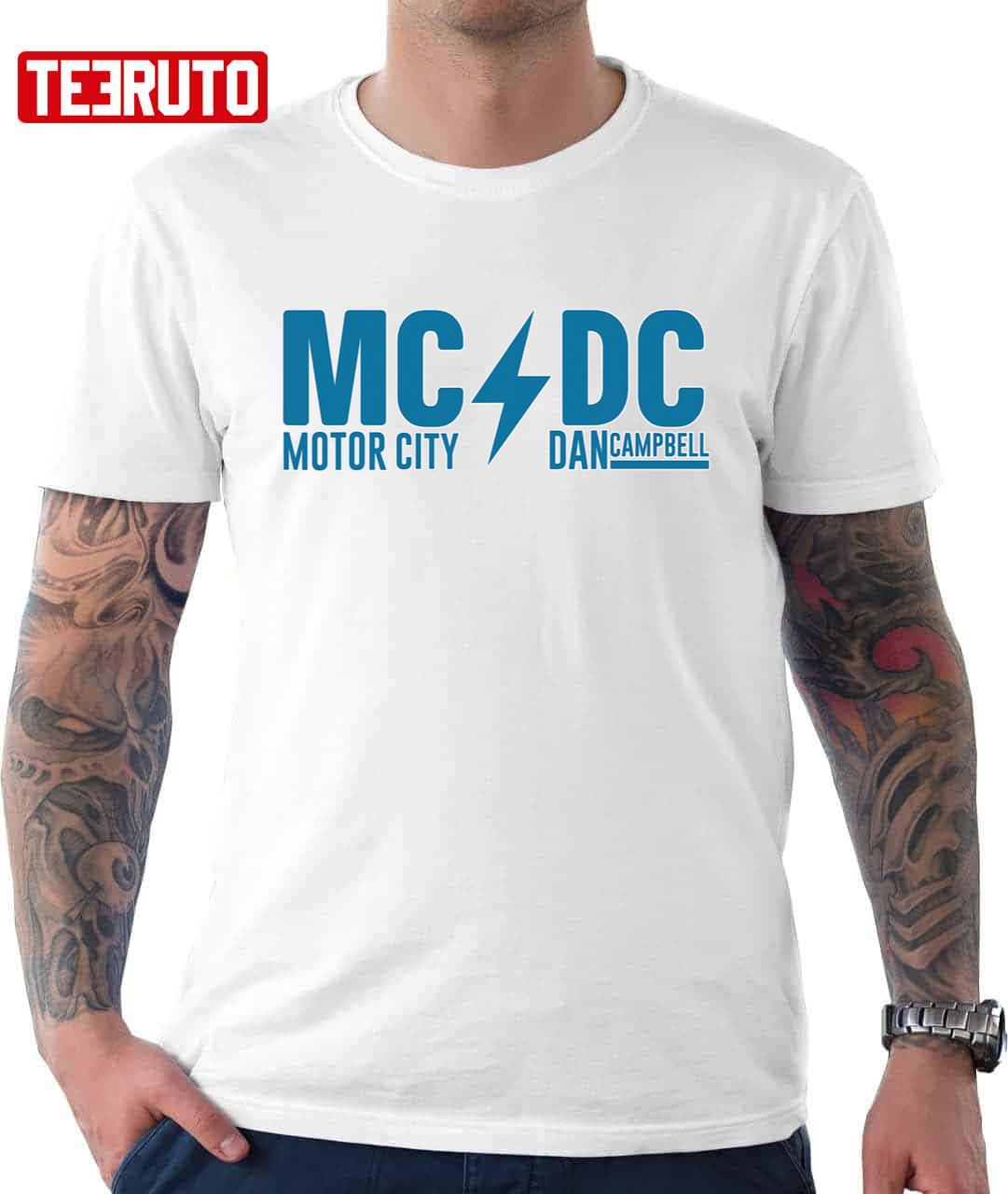 Mcdc Motor City Dan Campbell Funny Football shirt