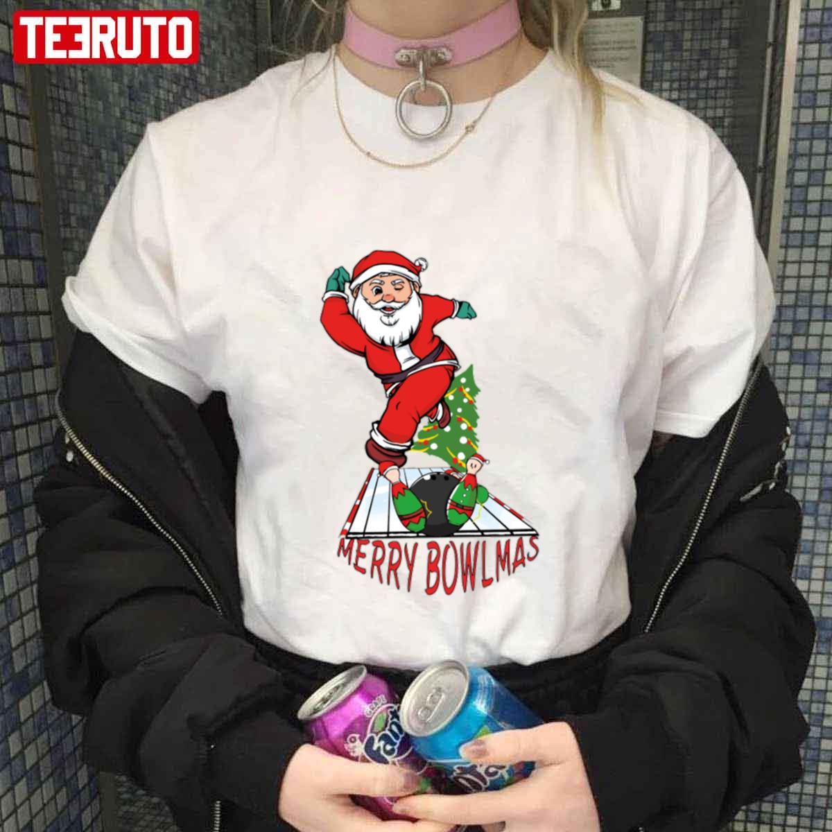 Merry Bowlmas Christmas Bowling Unisex Sweatshirt