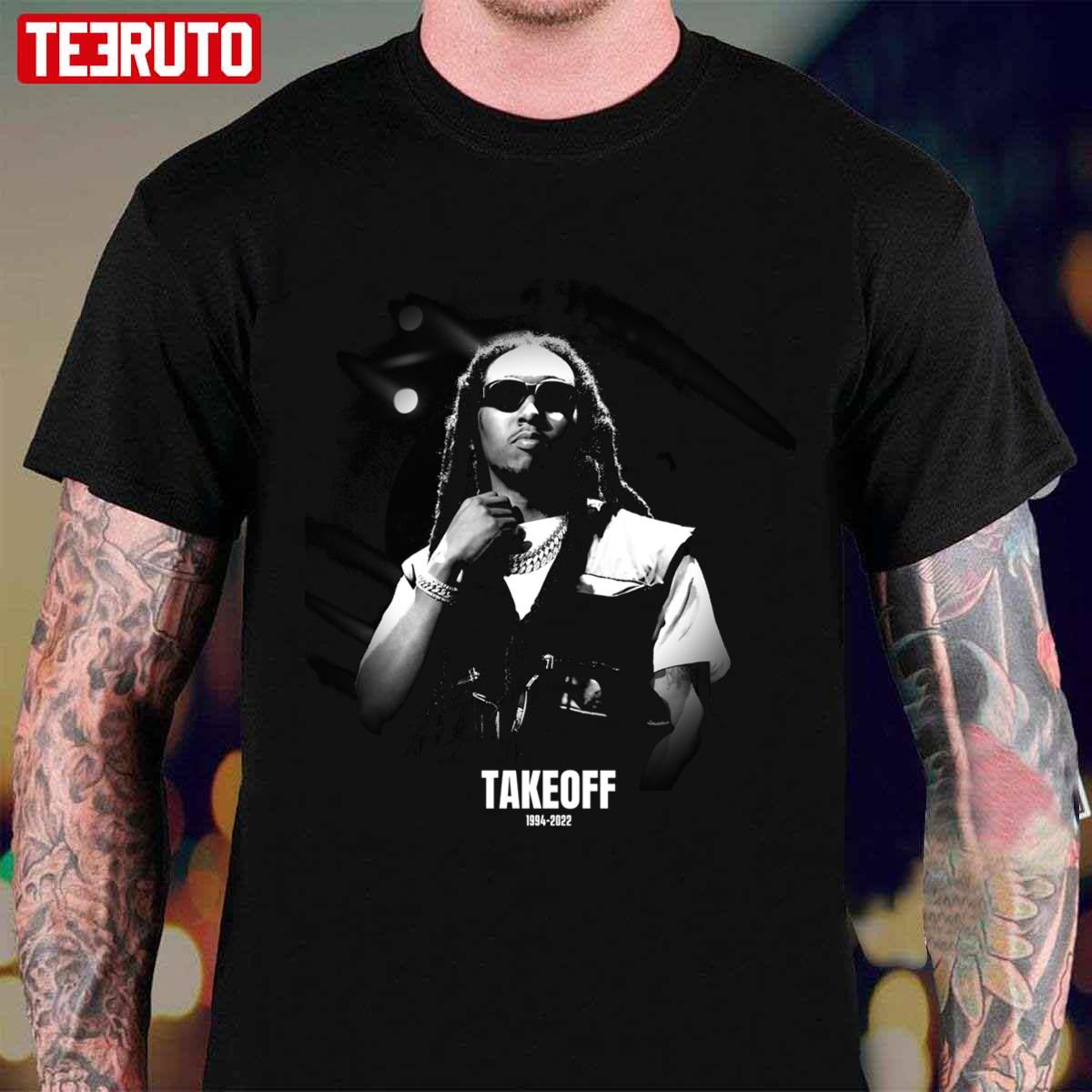 Migos Rapping Takeoff Rest In Peace Unisex T-Shirt