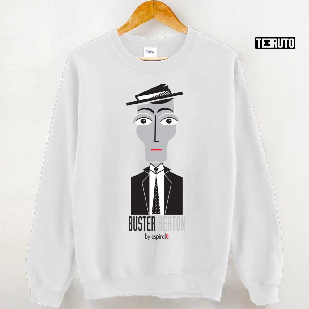 Minimalis Portrait Comedian Buster Keaton Legend Unisex Sweatshirt