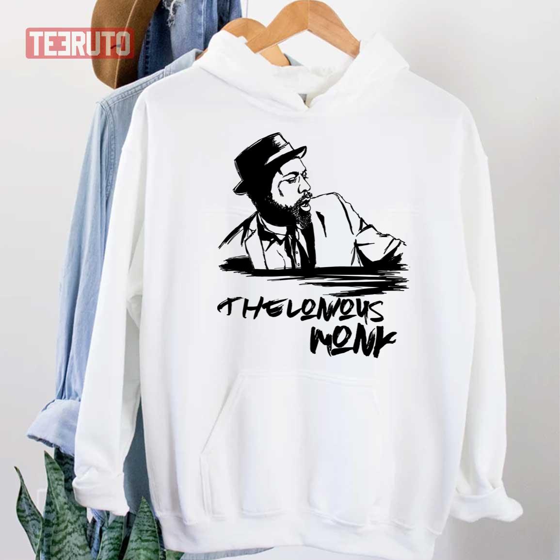 Minimalist Art Thelonious Monk The Legend Of Jazz Unisex Hoodie