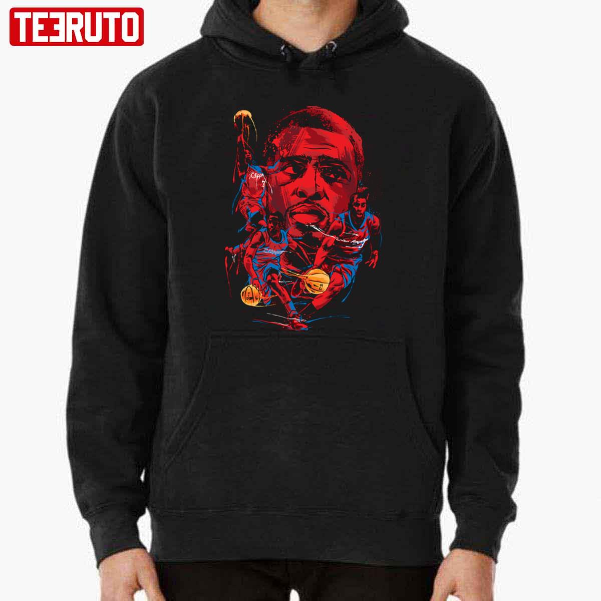 Minimalist Design Chris Paul Basketball Portrait Unisex Hoodie