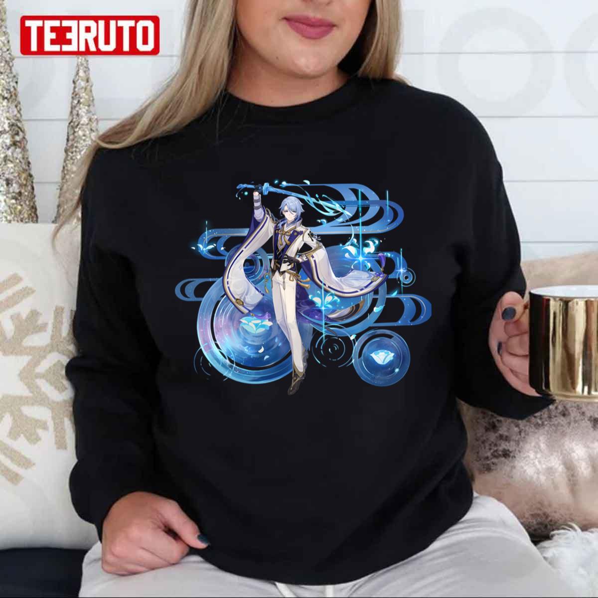 Minimalist Design Kamisato Ayato Genshin Impact Unisex Sweatshirt