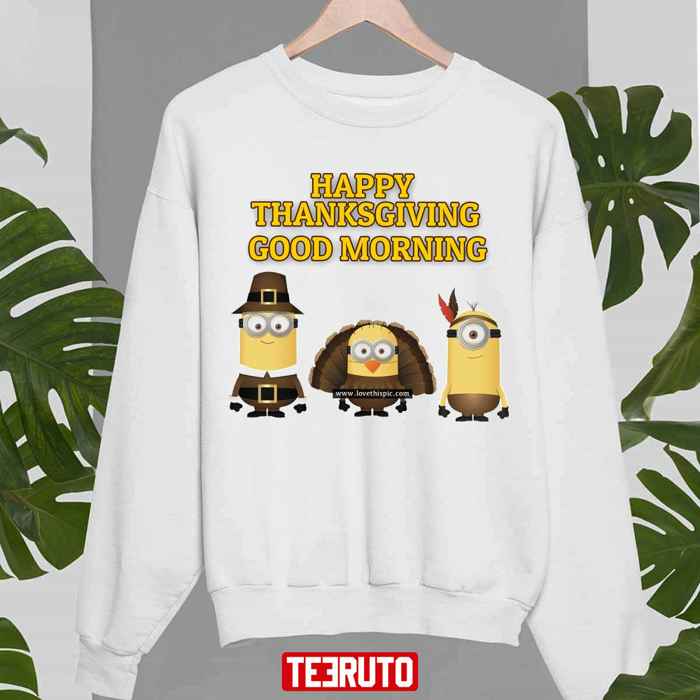 Minions Cosplay Turkeys In Thanksgiving Unisex Sweatshirt