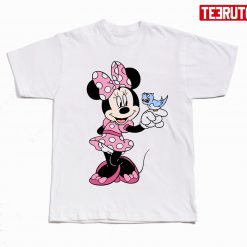Minnie Mouse Singing With Little Bird Disney Cartoon Unisex T-Shirt