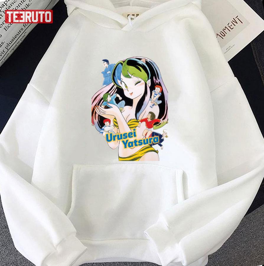 Modern Anime Girl Urusei Yatsura Lum And The Boys Unisex T-Shirt