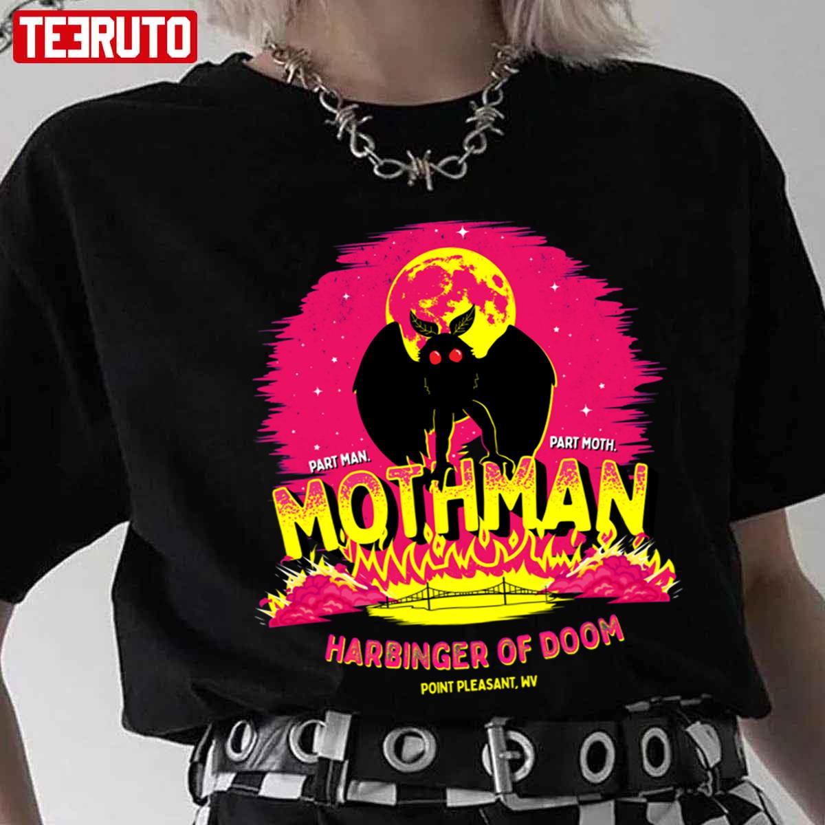 Mothman Art Mothman Harbinger Of Death Howard Jones Unisex T-Shirt