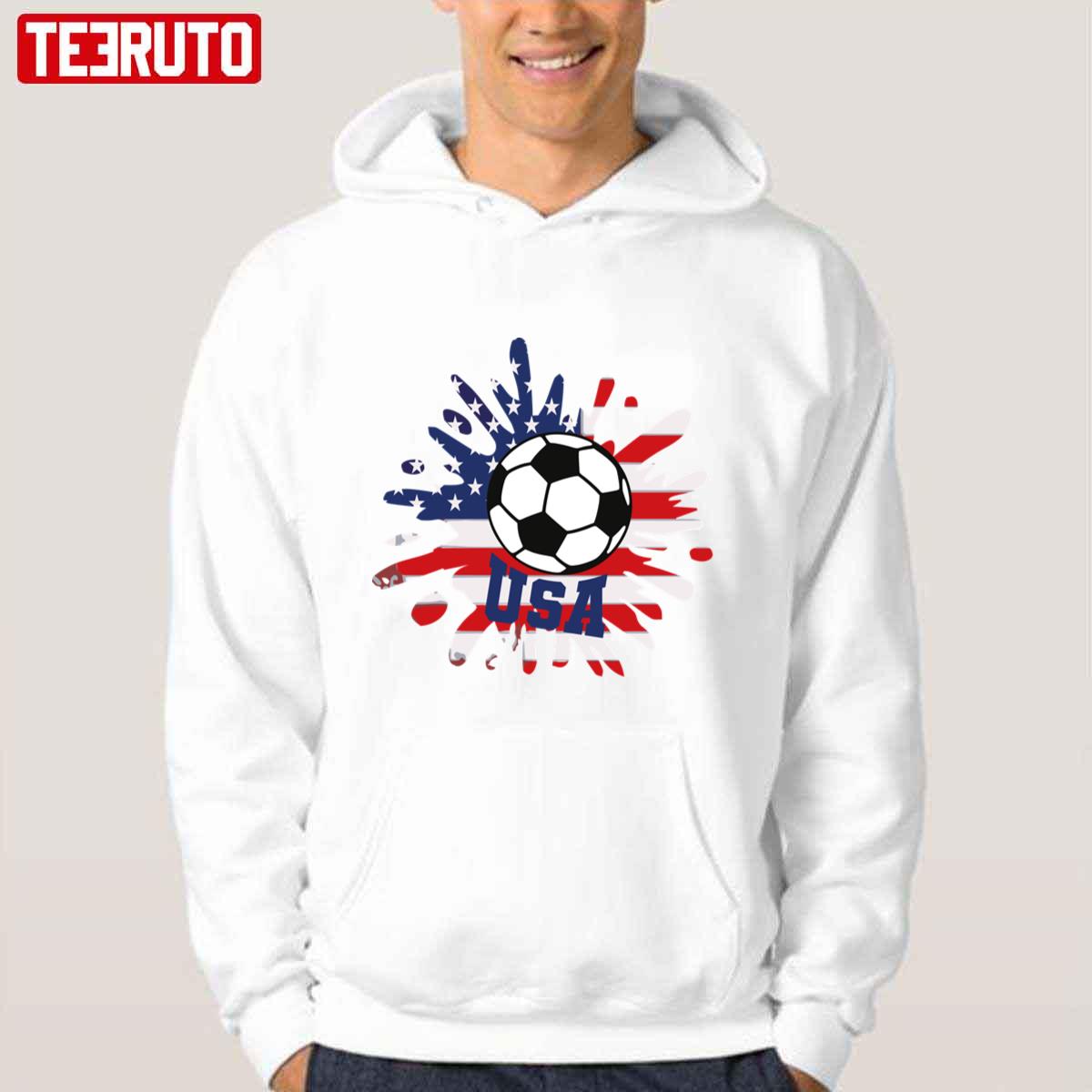 National America Flag Usa American Football Fan Soccer Team World Cup Unisex Hoodie