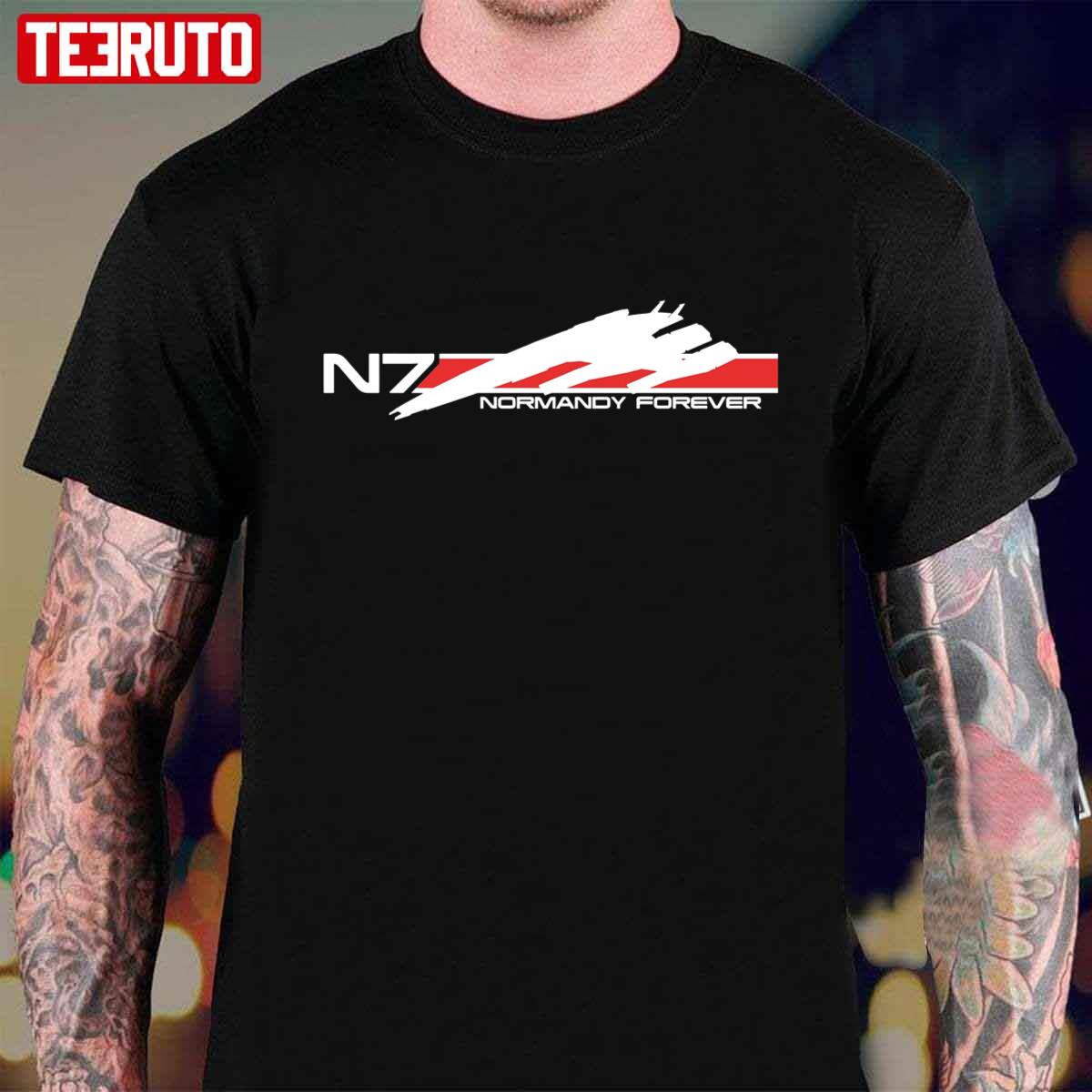 Normandy Forever N7 Mass Effect N7 Day Unisex T-shirt - Teeruto