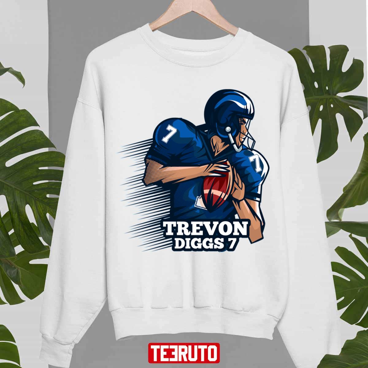 Number 7 fanart trevon diggs classic shirt, hoodie, sweater, long