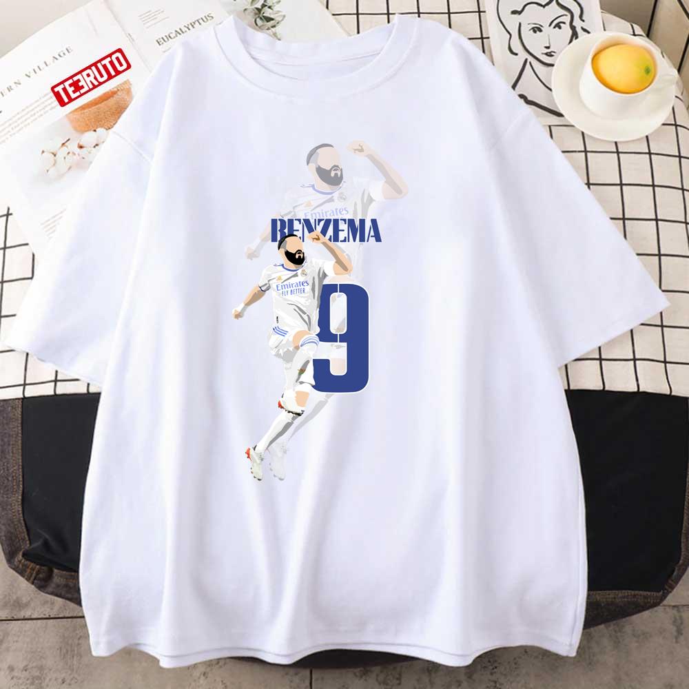 Number 9 Footballer Karim Benzema Unisex Sweatshirt - Teeruto