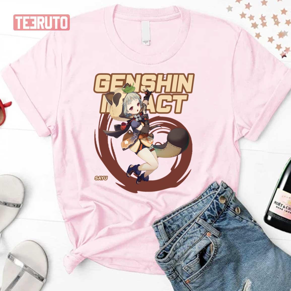 Nyctereutes Minor Sayu Genshin Impact Unisex T-Shirt