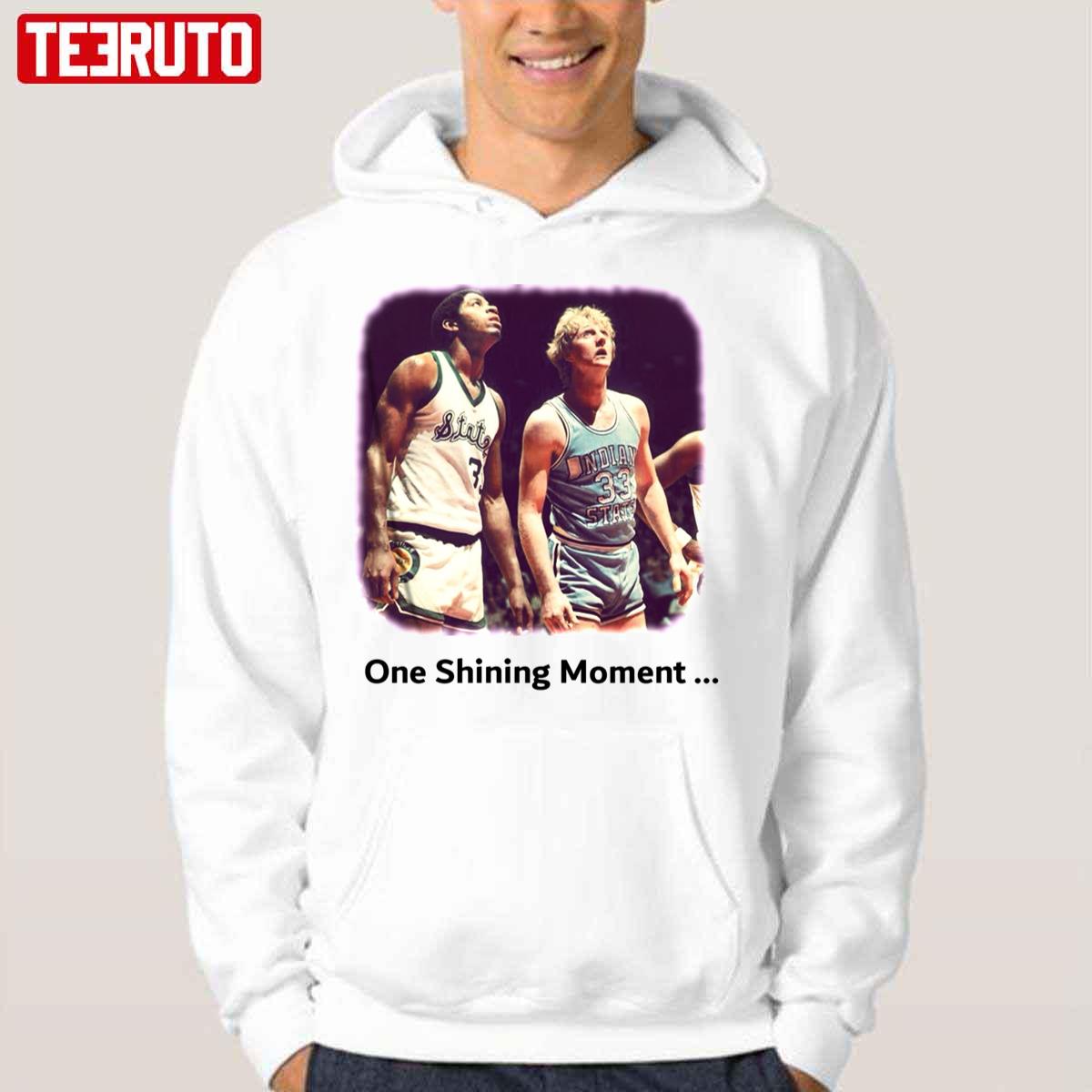 One Shining Moment Magic Johnson Larry Bird Unisex Hoodie