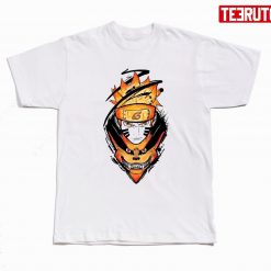 Orange Design Naruto Uzumaki And Kurama Naruto Unisex T-Shirt