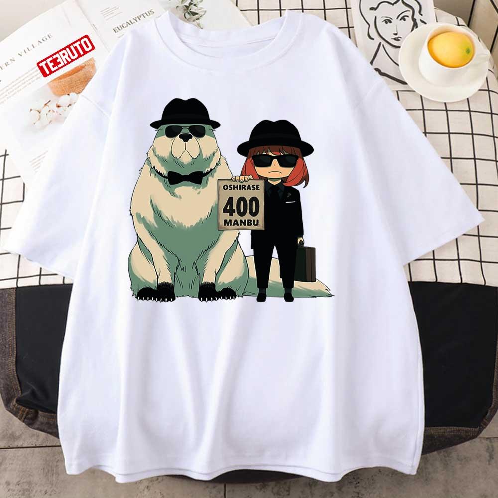 Oshirase 400 Manbu Anya Bond Forger Spy X Family Unisex T-Shirt - Teeruto