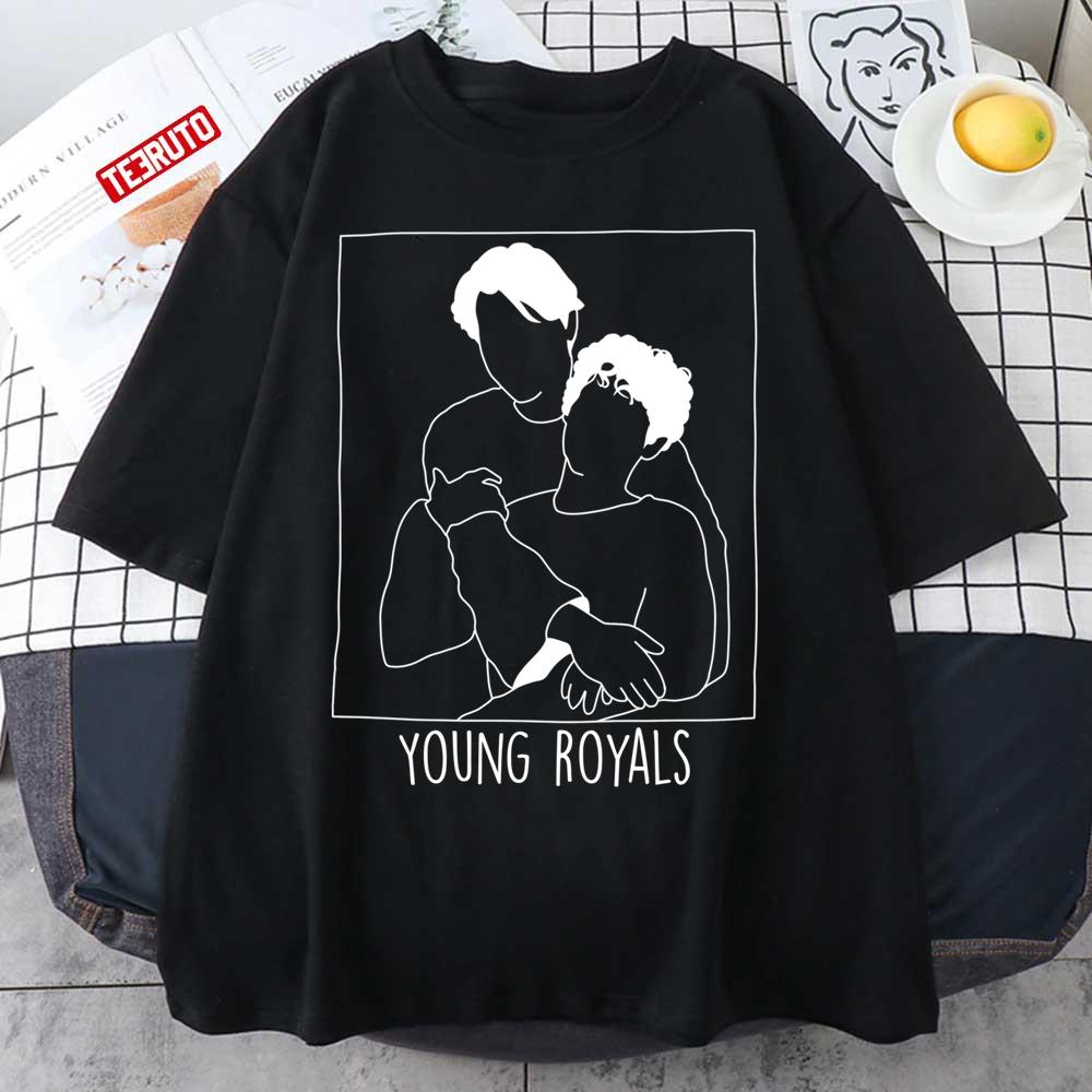 Outline Art Couple Young Royals Unisex T-Shirt