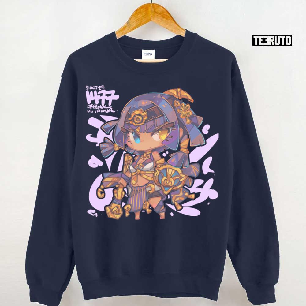 Pink Chibi 1477 Candace Genshin Impact Unisex T-Shirt - Teeruto