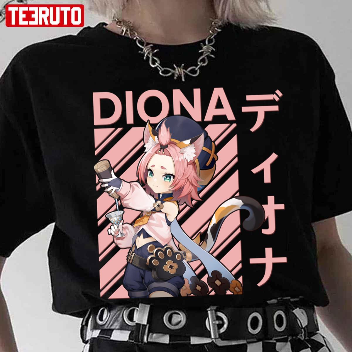 Pink Girl Diona Premium Genshin Impact Unisex T-Shirt - Teeruto