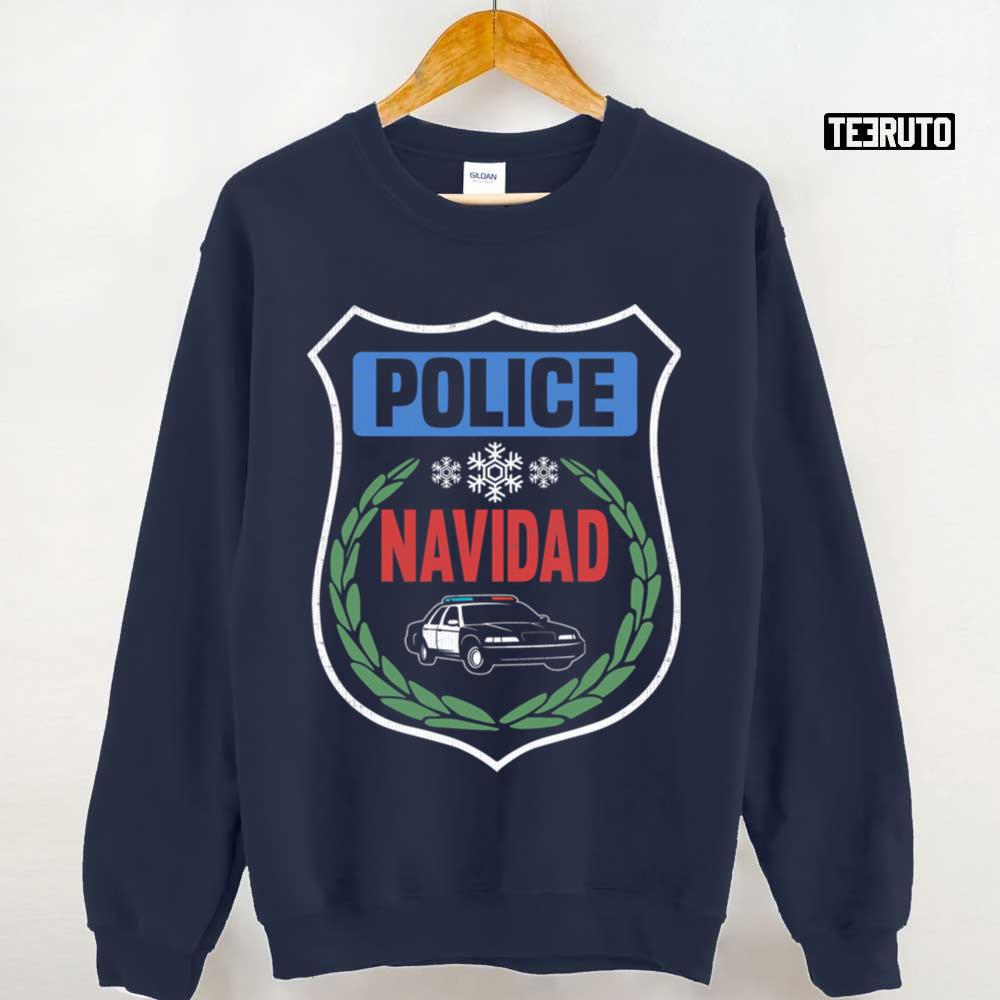 Police Navidad Christmas Police Logo Unisex Sweatshirt