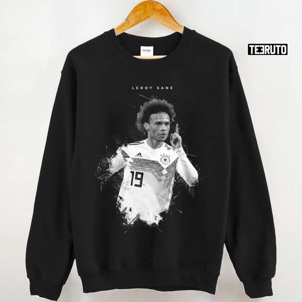 Portrait Football Leroy Sane Art Unisex Sweatshirt - Teeruto