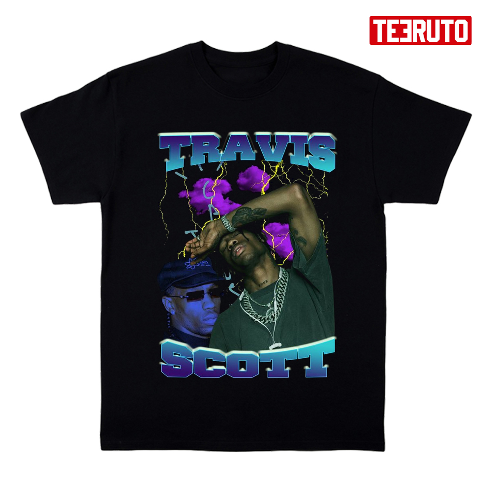 Portrait Rapper Travis Scott Bootleg Music Unisex T-Shirt - Teeruto