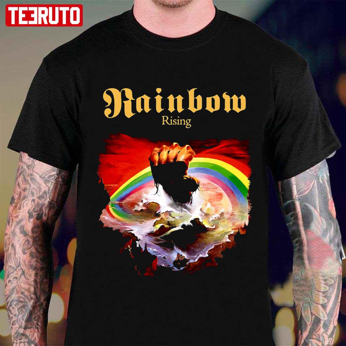Rainbow Rising Dio Band Unisex T-Shirt - Teeruto