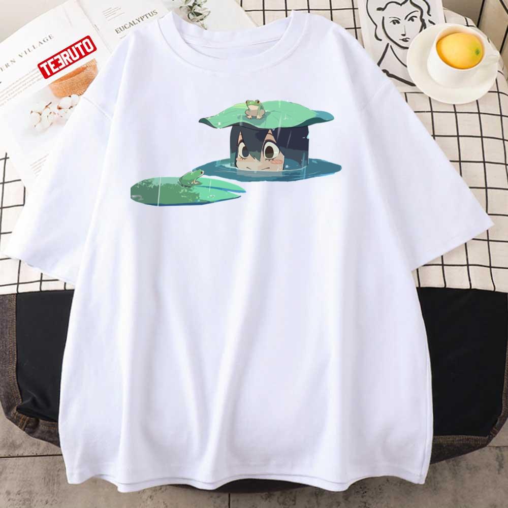 Rainy Day Tsuyu Asui Frog Lover Unisex T-Shirt