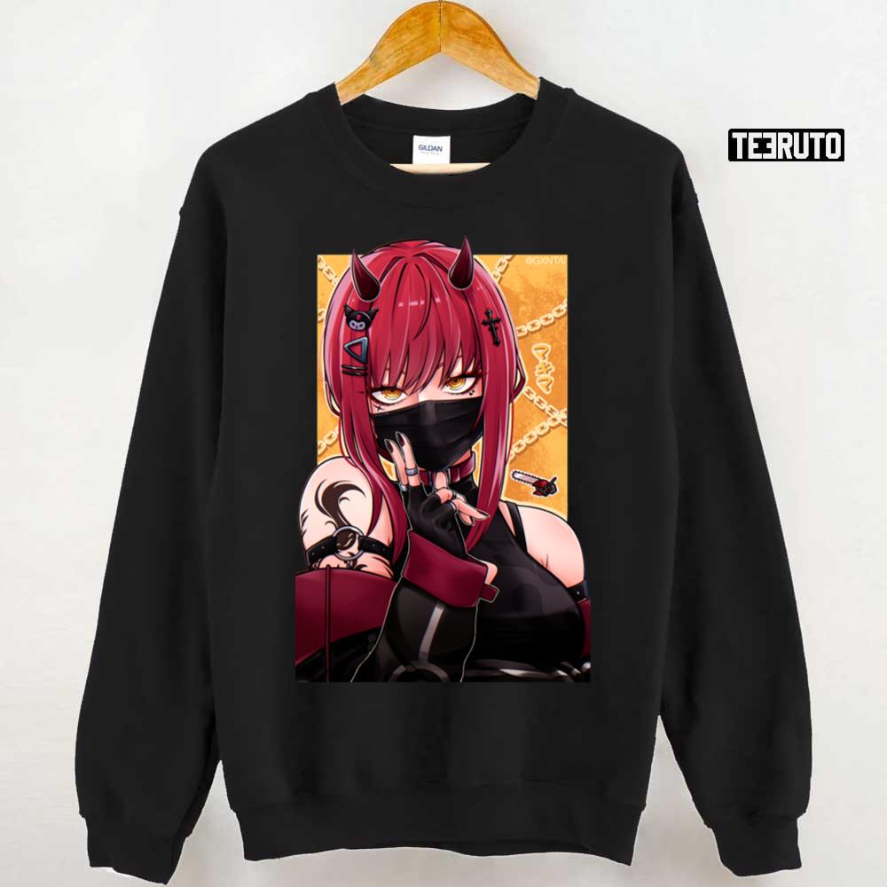 Red Horns Makima Chainsaw Man Unisex Hoodie - Teeruto