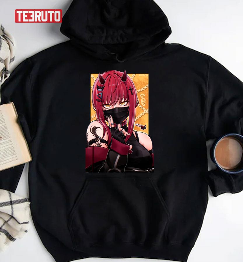 Red Horns Makima Chainsaw Man Unisex Hoodie - Teeruto