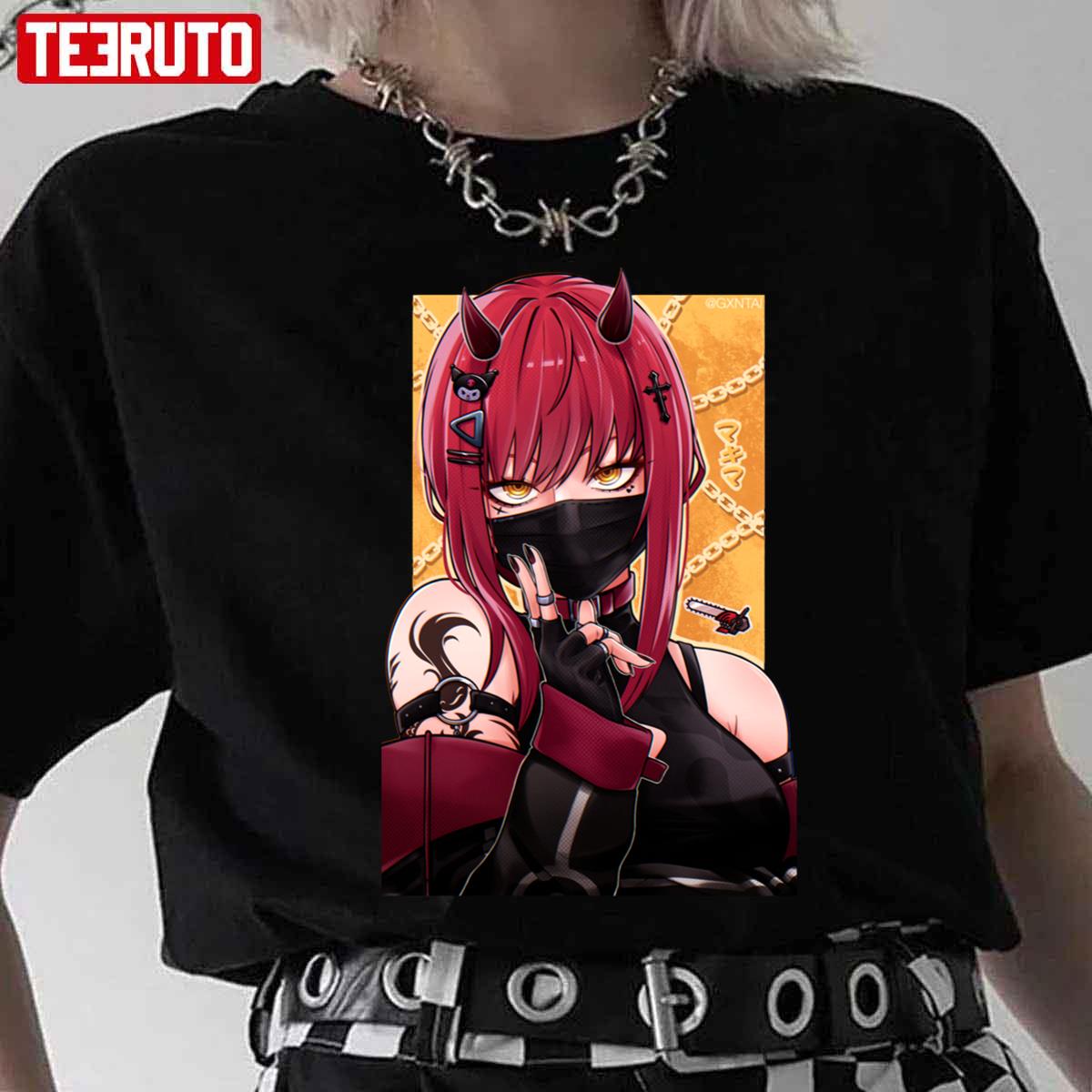 Red Horns Makima Chainsaw Man Unisex Hoodie - Teeruto