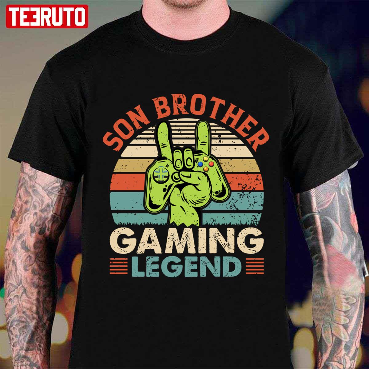 Retro Son Brother Gaming Legend Unisex T-Shirt