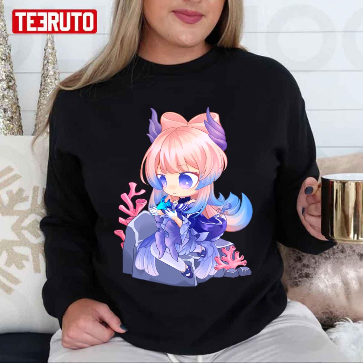 Sangonomiya Kokomi Chibi Genshin Impact Unisex T-Shirt - Teeruto