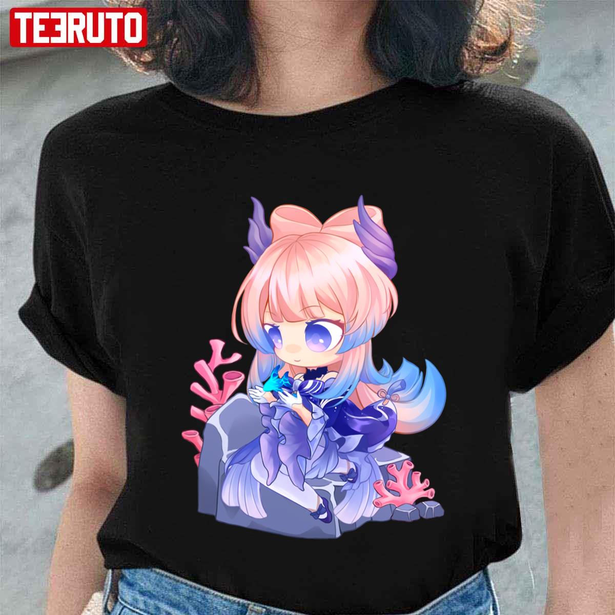 Sangonomiya Kokomi Chibi Genshin Impact Unisex T-Shirt - Teeruto