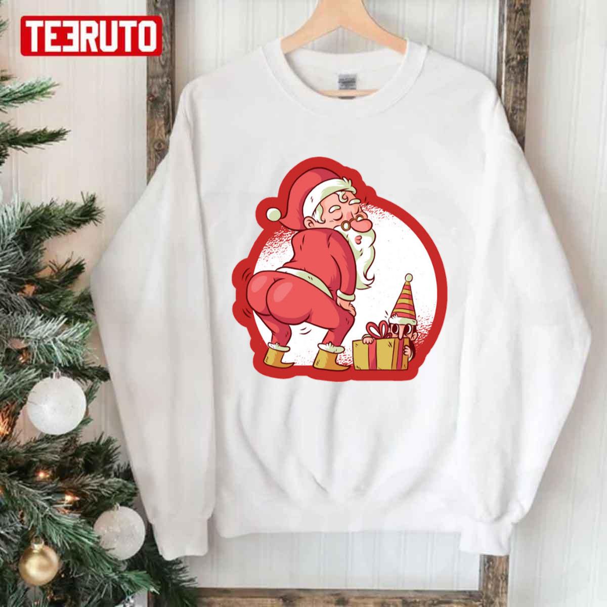 Santa Booty Funny Christmas Unisex Sweatshirt