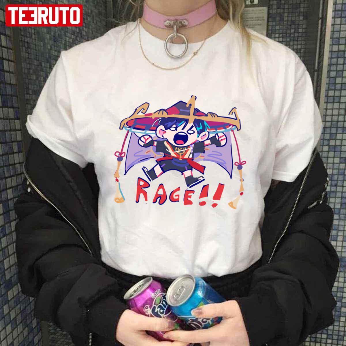 Scaramouche Rage Genshin Cute Chibi Fanmade Unisex Hoodie - Teeruto