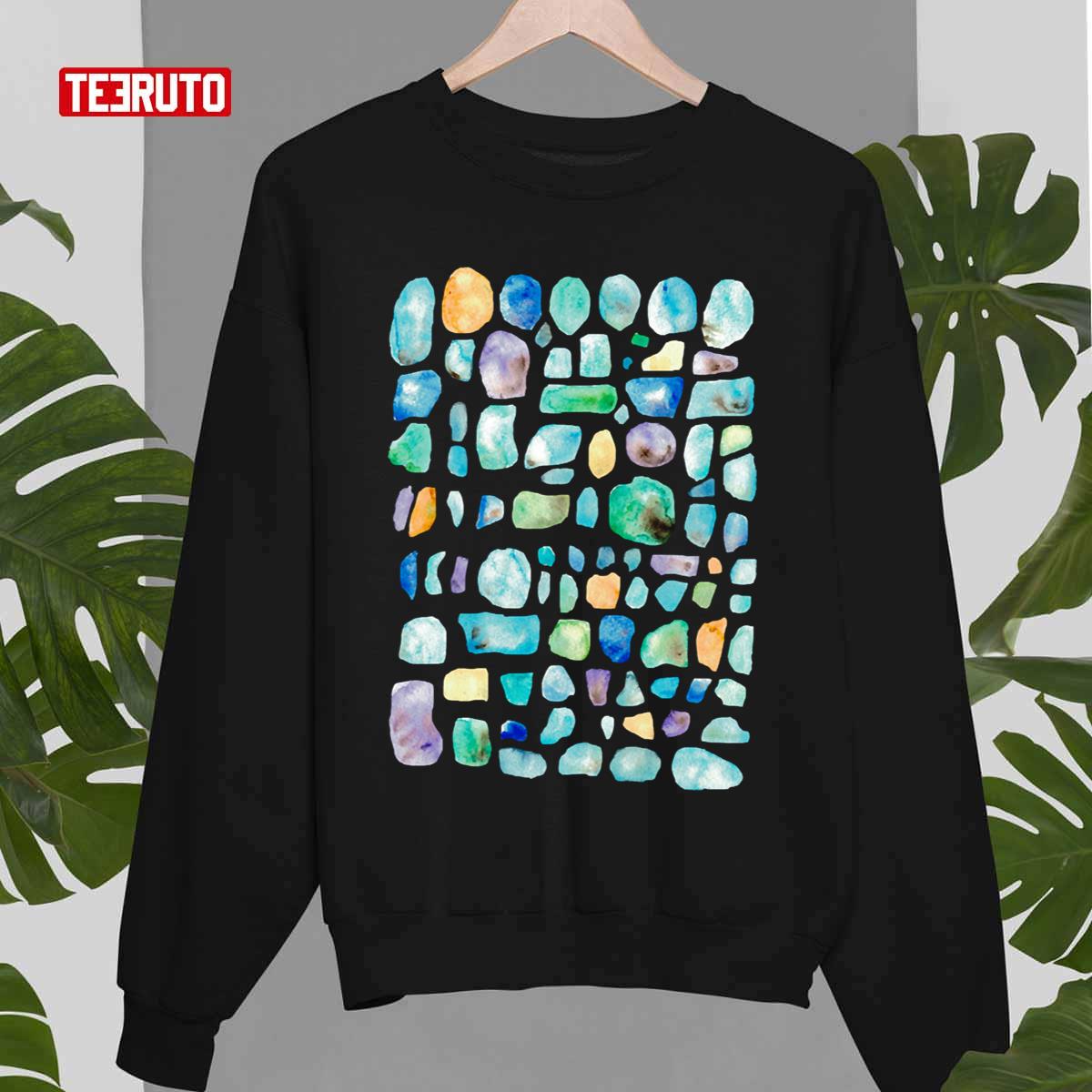 Seaglass Watercolor Unisex Sweatshirt