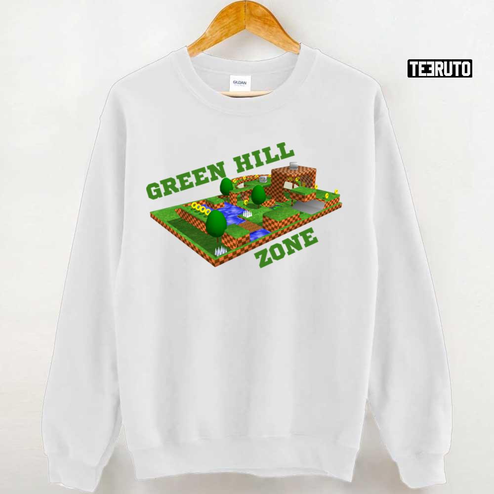 Come Visit Green Hill Zone Yellow Tee Shirt – Sega Shop