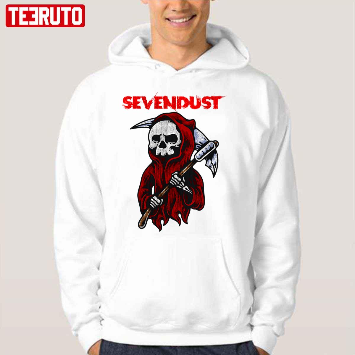 Sevendust Retro Grim Reaper Unisex Hoodie - Teeruto