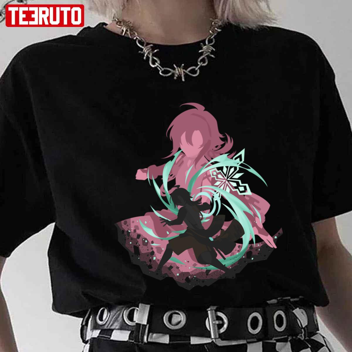 Shikanoin Heizou Genshin Impact Silhouette Fanmade Unisex T-Shirt